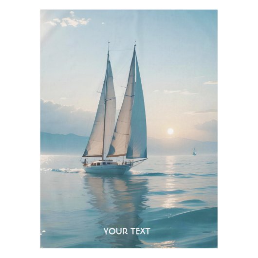 Fantasy Niedlich Boote Sun Tischdecke (Vorderseite)