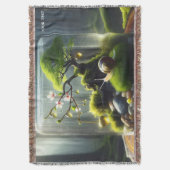 Fantasy Niedlich Bottle Sakura Snail Decke (Vorderseite Vertikal)