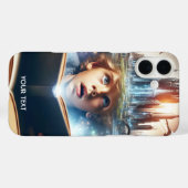 Fantasy Niedlich Boy City Book Case-Mate iPhone Hülle (Rückseite (Horizontal))