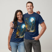 Fantasy Niedlich Boy Tree Library T-Shirt (Unisex)
