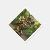 Fantasy Niedlich Brass Owl Skate Serviette (Ecke)