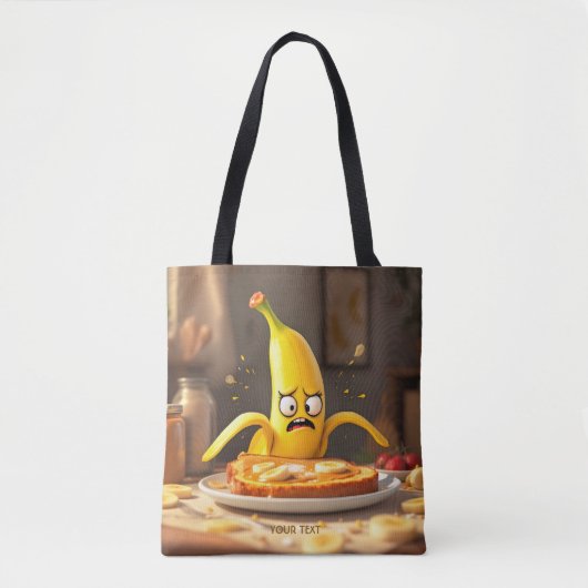 Fantasy Niedlich Butter Banana Toast Tasche (Vorderseite)