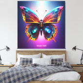 Fantasy Niedlich Butterfly Circuits Wings Leinwanddruck (Insitu (Schlafzimmer))