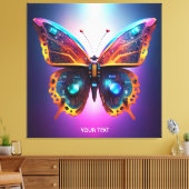 Fantasy Niedlich Butterfly Circuits Wings Leinwanddruck (Insitu (Wohnzimmer))