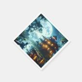 Fantasy Niedlich Cabin Lake Crocodile Serviette (Ecke)