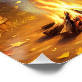 Fantasy Niedlich Campfire Datum Land Poster (Ecke)