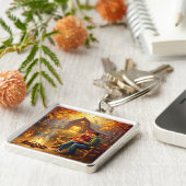 Fantasy Niedlich Campfire Datum Land Schlüsselanhänger (Seite)