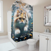 Fantasy Niedlich Cat Baden Unterwasser Duschvorhang (Beispiel)