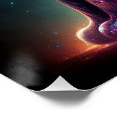 Fantasy Niedlich Cat Double Exposition Poster (Ecke)