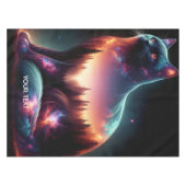 Fantasy Niedlich Cat Double Exposition Tischdecke (Vorderseite (Horizontal))