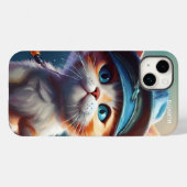 Fantasy Niedlich Cat Fishing Rod Case-Mate iPhone Hülle (Rückseite (Horizontal))