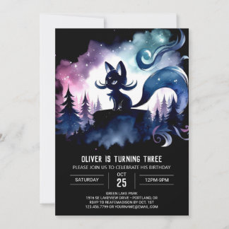 Fantasy Niedlich Cat Geburtstag Einladung