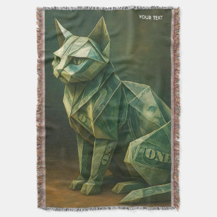 Fantasy Niedlich Cat Money Origami Decke