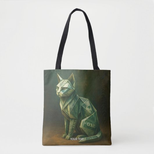 Fantasy Niedlich Cat Money Origami Tasche (Vorderseite)