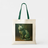Fantasy Niedlich Cat Money Origami Tragetasche (Rückseite)