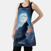 Fantasy Niedlich Cat Moon Wolken Schürze (InSitu)