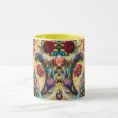 Fantasy Niedlich Cat Stached Glass Tasse (Zentrum)