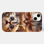 Fantasy Niedlich Cat Washing Kitten Case-Mate iPhone Hülle (Rückseite (Horizontal))