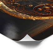 Fantasy Niedlich Cello Tanznotizen Poster (Ecke)