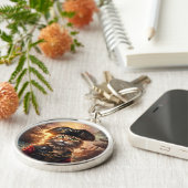 Fantasy Niedlich Chat Pirate Hat Schlüsselanhänger (Seite)