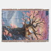 Fantasy Niedlich Cherry Blossom Trem Decke (Vorderseite)