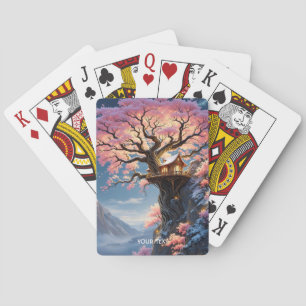 Fantasy Niedlich Cherry Blossom Trem Spielkarten