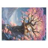 Fantasy Niedlich Cherry Blossom Trem Tischdecke (Vorderseite (Horizontal))