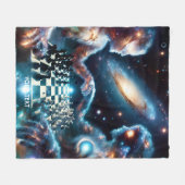 Fantasy Niedlich Chess Space Stars Fleecedecke (Vorderseite (Horizontal))