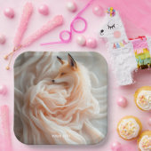 Fantasy Niedlich Chiffon Fabric Fox Pappteller (Party)