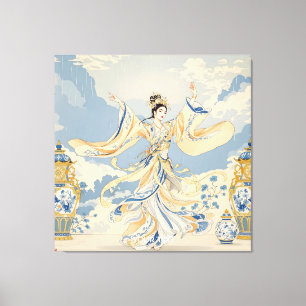Fantasy Niedlich Chinese Dancer Print Leinwanddruck