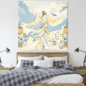 Fantasy Niedlich Chinese Dancer Print Leinwanddruck (Insitu (Schlafzimmer))