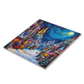 Fantasy Niedlich Christmas Eve Town Fliese (Seite)