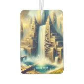 Fantasy Niedlich City Colossal Wasserfall Autolufterfrischer (Rückseite)
