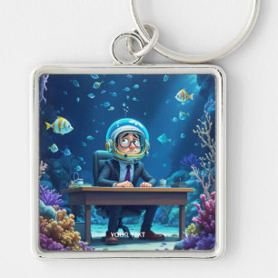 Fantasy Niedlich Clerk Unterwasserhelm Schlüsselanhänger