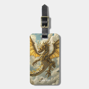 Fantasy Niedlich Clockwork Dragon Skies Gepäckanhänger