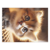 Fantasy Niedlich Closeup Kleine Kitten Tischdecke (Vorderseite (Horizontal))