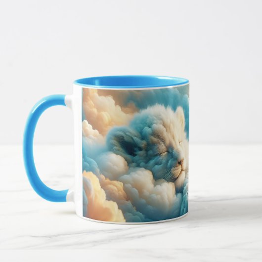 Fantasy Niedlich Clouds Baby Lion Tasse (Links)