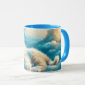 Fantasy Niedlich Clouds Baby Lion Tasse (VorderseiteRechts)