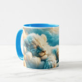 Fantasy Niedlich Clouds Baby Lion Tasse (Vorderseite Links)