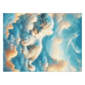 Fantasy Niedlich Clouds Baby Lion Tischdecke (Vorderseite (Horizontal))