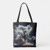 Fantasy Niedlich Clouds Elephant Smoke Tasche (Rückseite)