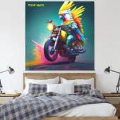 Fantasy Niedlich Cockatoo Reiten Leinwanddruck (Insitu (Schlafzimmer))