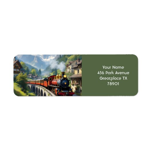 Fantasy Niedlich Crimson Antique Train (Vorne)