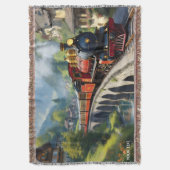 Fantasy Niedlich Crimson Antique Train Decke (Vorderseite Vertikal)