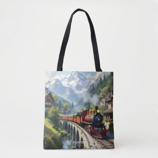 Fantasy Niedlich Crimson Antique Train Tasche (Vorderseite)