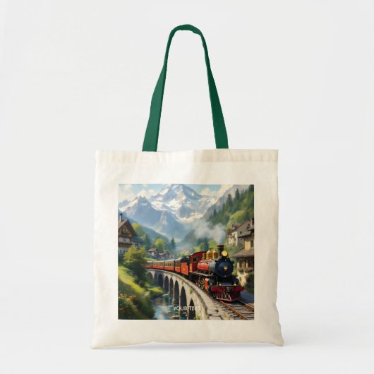 Fantasy Niedlich Crimson Antique Train Tragetasche (Vorne)
