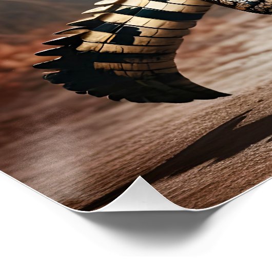 Fantasy Niedlich Crocodile Lion Tango Poster (Ecke)