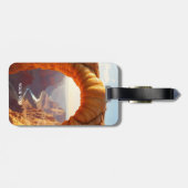 Fantasy Niedlich Croissant Arch Canyon Gepäckanhänger (Rückseite horizontal)