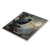 Fantasy Niedlich Crow Tree Dunkelheit Fliese (Seite)
