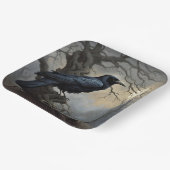 Fantasy Niedlich Crow Tree Dunkelheit Pappteller (Gewinkelt)